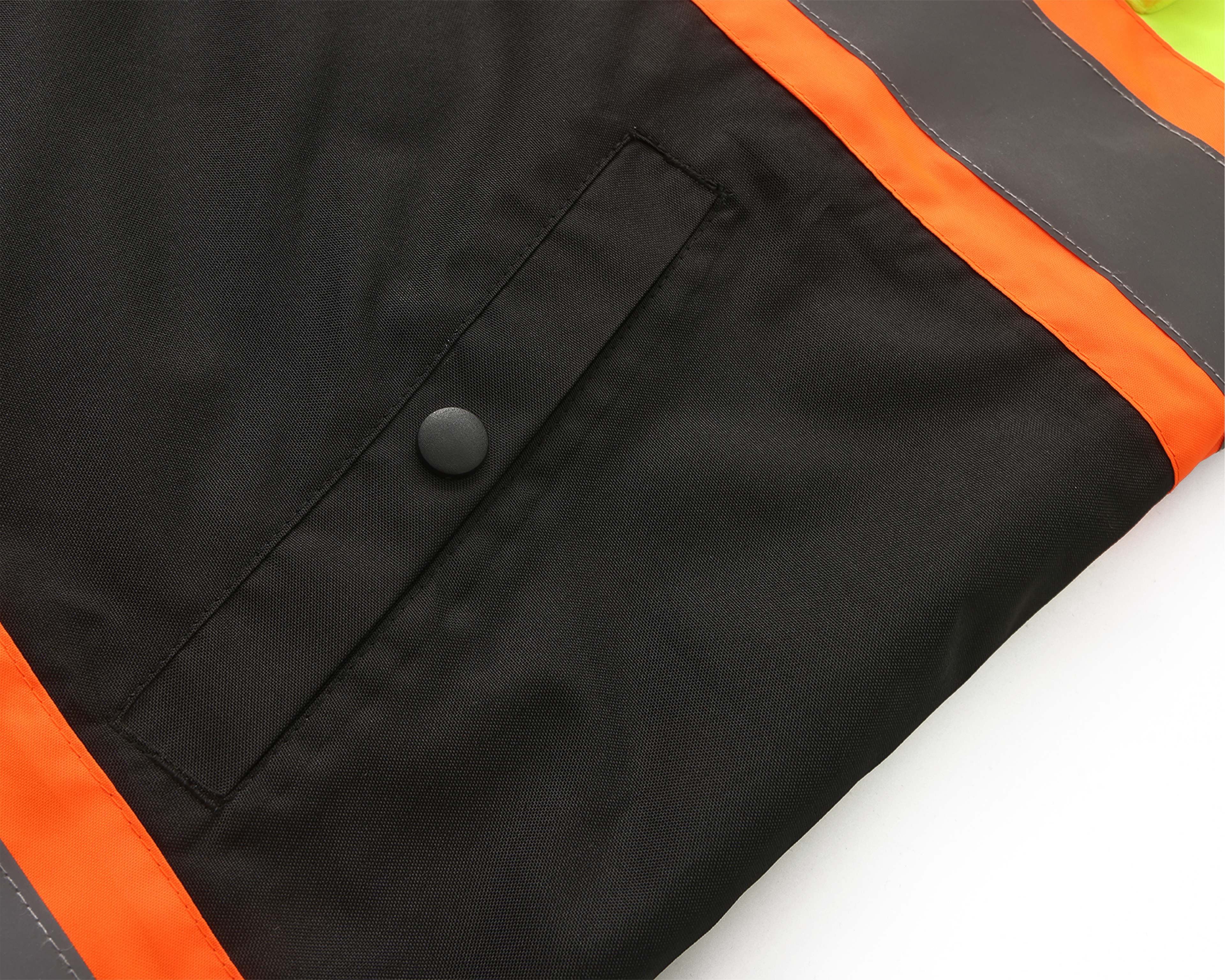 Kiwi High Visibility 3-in-1 Hooded & Fleece Lined ANSI/ISEA 107-2020, Type R, Class 3 Two Tone, Contrast Trimmed Water Resistant Neon Safety Jacket [R71500]