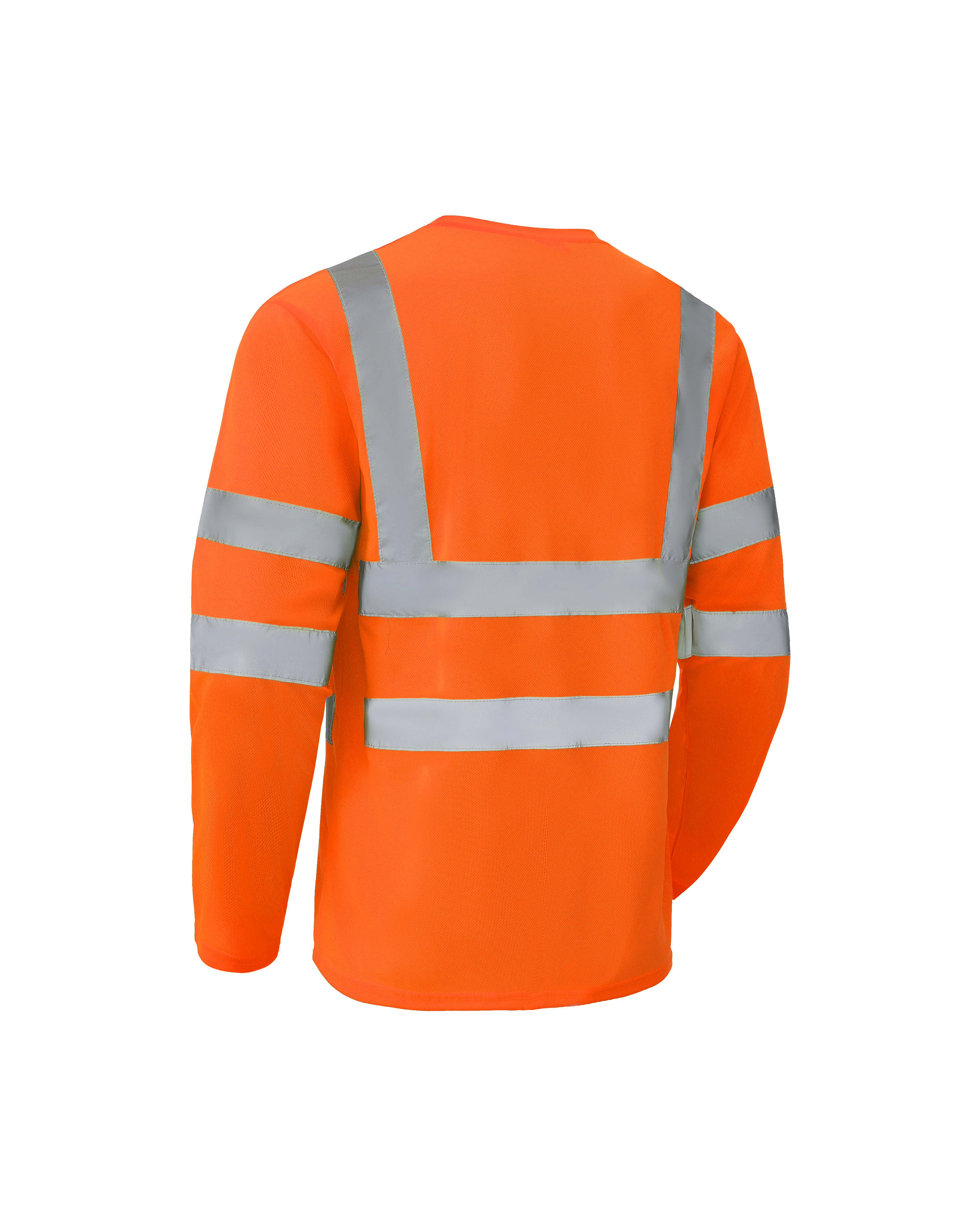 Ideal Club High Visibility ANSI/ISEA 107-2020, Type R, Class 3 Orange Long Sleeve Safety Shirt [R]
